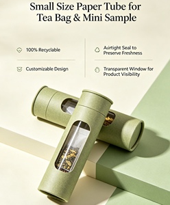 Tube en papier de petite taille pour sachets de thé et mini-échantillons - Product Image 3
