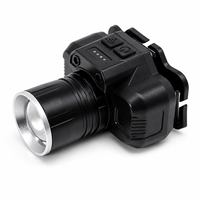 Zoombare Aluminium-LED-Stirnlampe mit Bewegungssensor, Wiederaufladbarem Akku, IP44-Zertifizierung, Superheller Einstellbarer Strahl für Camping und Wandern