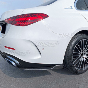 กันชนหลังลิปดิฟฟิวเซอร์สปอยเลอร์ข้างสำหรับ Mercedes-Benz C-Class W206 C200 C260 C300 AMG 2022 + ชุดบอดี้คิท - Product Image 6