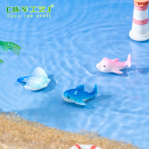 Micro-paesaggio Weij: Simpatici Animali Marini (Balena Blu, Squalo), Decorazione Fai-da-te per Acquario, Piccolo Ornamento da Scrivania - Product Image 4