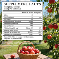 Gummies Minceur Brûle-Graisse Céto & Vinaigre de Cidre de Pomme 1500mg – Complément Alimentaire pour la Gestion du Poids – Vente Directe Usine