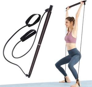 Bastone da bar portatile per <span class=keywords><strong>pilates</strong></span> con fascia di resistenza/kit barra per <span class=keywords><strong>pilates</strong></span> con fascia di resistenza regolabile/barre per <span class=keywords><strong>pilates</strong></span> regolabili - Product Image 4