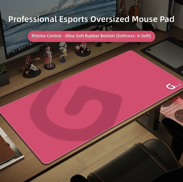 Non Slip Rubber Mouse Pad Durable Edge Locking Mouse Mat for Professional Gaming Accessories Bulk