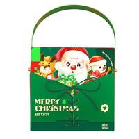 Nouvelle Boîte Cadeau de Noël Créative 2026 – Boîte en Papier Vide Portable avec Cordon Original pour Emballage de Bonbons et Snacks