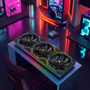 Ventilador de Refrigeración <span class=keywords><strong>para</strong></span> <span class=keywords><strong>CPU</strong></span> ARGB de 120 mm, Efecto de Luz LED, Conector de 4 Pines, Voltaje de 12 V, Rodamiento Hidráulico, Refrigeración <span class=keywords><strong>para</strong></span> Gabinete de Computadora <span class=keywords><strong>para</strong></span> Juegos - Product Image 6