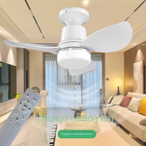 Factory Direct Modern Design Large Three-Leaf Remote <strong>Control</strong> LED Lamp Mute Household Mute Wind Split Fan with E27 Screw <strong>DC</strong> <strong>Motor</strong> - Product Image 3