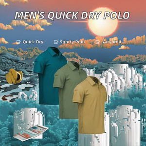 Camiseta Deportiva de Manga Corta para Hombre, de Alta Calidad, Anti-Pilling, de Secado Rápido, para Verano, Lisa, con Cuello Camisero, para Golf - Product Image 2