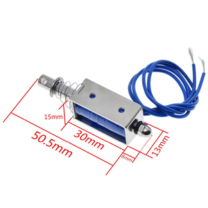 DC 6V 12V 24V 0.3A <span class=keywords><strong>5N</strong></span> Poussée Cadre Ouvert Solénoïde D'électro-Aimant JF-0530B - Product Image 3