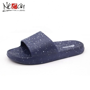 Custom Logo Slide Sandals Personalized Speckled Pattern Blue Slippers Soft Sole Non Slip Shower <b>Shoes</b> Summer <b>Beach</b> Slides - Product Image 3