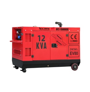 <span class=keywords><strong>10KW</strong></span> 二気筒 EV80 水冷式 GF2-15000SE 静音ディーゼル発電機 - Product Image 1