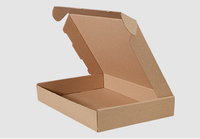 Boîte d'emballage en papier kraft imprimé avec logo personnalisé Carton ondulé Découpe Conception pliante pour boîte d'abonnement au courrier
