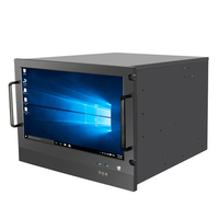 Nouvel arrivage boîtier de serveur lcd en aluminium 8u atx pour ordinateur avec écran tactile et châssis de serveur de clavier 8u