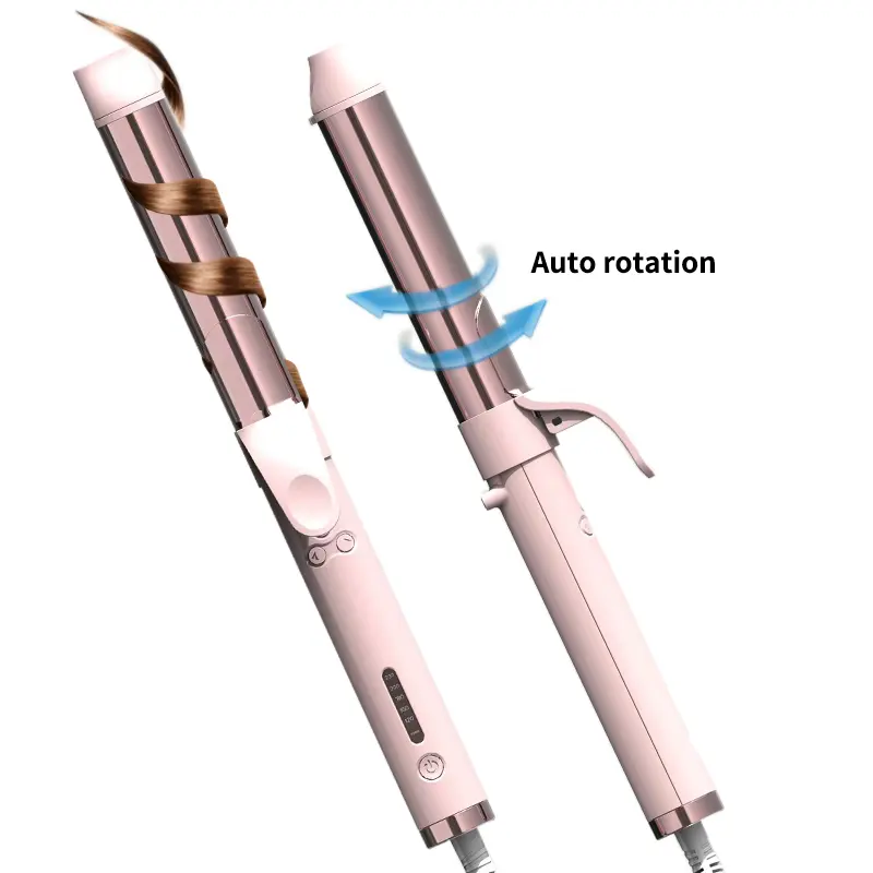뜨거운 판매 회전 빅 웨이브 컬링 아이언 자동 헤어 컬러 아이언 최신 자동 회전 컬링 헤어