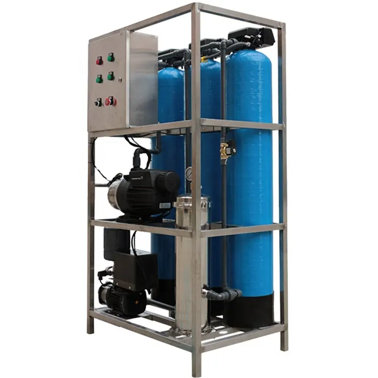 جهاز تنقية المياه الأوتوماتيكي بالكامل 1000LPH محطة تنقية المياه محطة معالجة المياه المنزلية.
