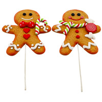 Décorations suspendues de Noël personnalisées en argile polymère PVC pain d'épice homme pendentif arbre de Noël décoration maison intérieur fête ornement