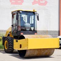 Compacteur à tambour unique vibrant à bas prix, efficace, 4, 6, 8, 10 tonnes, pour la construction et le compactage de sols