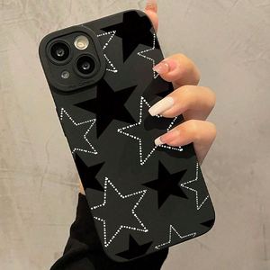 Coque de téléphone imprimée étoile à cinq branches blanche pour iPhone 11 12 13 14 15 Pro Max XS XR X 7 8 Plus, coque de protection souple antichoc - Product Image 6