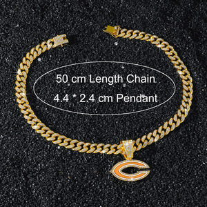 Nouveau Collier Pendentif Lettre C Ovale Plaqué Or Style Hip-Hop avec Caractéristiques Uniques, Bijoux Tendance pour Hommes, Vente en Gros - Product Image 5
