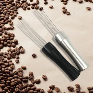 Coffee Stirring Powder Needle Distributor Aluminum Handle Stainless Steel Coffee Tamper Filter Porfilter Maker Tools