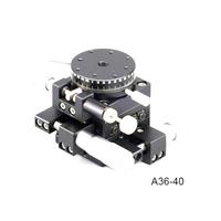 Assemblage combiné 3 axes A36 XYZ Scène de déplacement Scène de réglage manuelle de la table de scène avec bouton de tête micrométrique