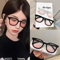 Lunettes de soleil décoratives pour femmes, effet naturel, légères, en PC, avec rivets carrés, dégradé rose blush, vente en gros, logo personnalisé
