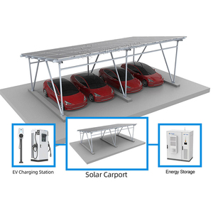 Système de <span class=keywords><strong>montage</strong></span> de carport solaire à installation rapide, avec éléments préfabriqués et composants adaptés, conçu pour les professionnels de la pose sur les sites de stationnement - Product Image 2