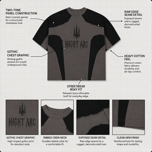 เสื้อยืดครอปพิมพ์ลายกราฟิกประดับเพชรทรงโอเวอร์ไซส์ ผ้าคอตตอนหนา 300GSM ซักย้อมสีแบบแอซิดวอช สำหรับผู้ชาย - Product Image 3