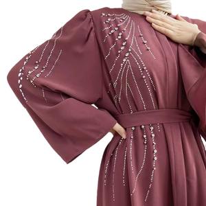 2210 # <span class=keywords><strong>Djellaba</strong></span> femmes robe musulmane turquie dubaï industrie lourde perles strass Abaya - Product Image 5