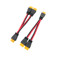 Adaptateur d'extension de câble en silicone flexible à haute résistance en cuivre avec connecteur femelle Amass XT60 XT90 XT60H 12AWG 150 mm pour batterie LiPo