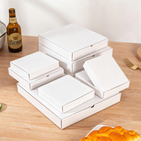 Boîte d'emballage pour pizza écologique personnalisée, matériaux recyclés, dimensions personnalisées, logo imprimé, conteneur à emporter en papier kraft