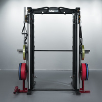 Équipement de musculation professionnel INPEK en acier au carbone, multifonctionnel, pour entraînement de force, avec système de croisement de câbles, double poulie et Smith Squat