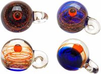 Collar de bolas de universo de cristal de diseño único, colgante de Planeta, nebulosa, cinta Vortex Cosmos Series