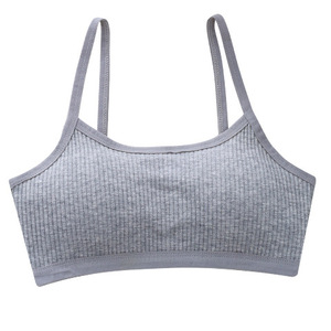 Y9275 Ropa interior de algodón puro sin aros para mujer, <span class=keywords><strong>adolescentes</strong></span>, <span class=keywords><strong>pubertad</strong></span>, 10-14 años, primera y segunda etapa, camisola, sujetador fino - Product Image 5