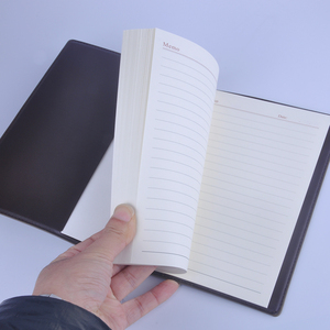 Chất lượng cao điều hành A5 Kích thước PU da máy tính xách tay với chữ ký bút và thẻ trường hợp - Product Image 4