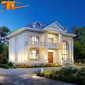 High Quality Low Cost double Storey Prefab House Prefabricated Villa