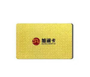 Sunlan Hf 860-960mhz Nfc Metallic Golden smart Key Card For Business