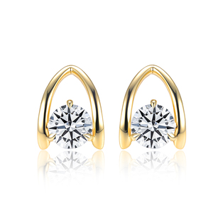 Pendientes <span class=keywords><strong>de</strong></span> Moda a <span class=keywords><strong>Precio</strong></span> <span class=keywords><strong>de</strong></span> Fábrica, Listos para Enviar, Pendientes <span class=keywords><strong>de</strong></span> Diamantes Cultivados en Laboratorio en <span class=keywords><strong>Oro</strong></span> Blanco <span class=keywords><strong>de</strong></span> 9K - Product Image 4