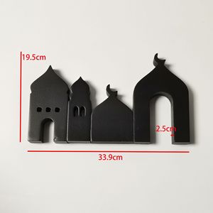 Nouvel ensemble artisanal en bois 3D pour le Ramadan 2026 – Ornement de table festif, pièce décorative étoile et lune de style européen et américain - Product Image 6