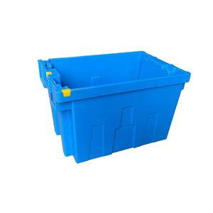 صندوق متحرك بلاستيكي قابل للتكديس مع غطاء بلاستيكي مرفق صندوق متحرك غير مستقر - Product Image 3