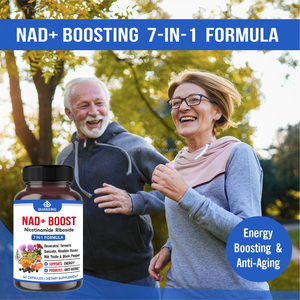 NAD+ Resveratrol Cúrcuma Quercetina de Alta Calidad para Adultos, Antioxidante, Antienvejecimiento, Salud Celular, Apoyo Energético, 60 Cápsulas - Product Image 5