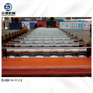 Machine de formage de rouleaux de toiture à trois couches professionnelle, <span class=keywords><strong>prix</strong></span> d'usine, machine automatique de fabrication de tuiles de toiture trapézoïdales - Product Image 3