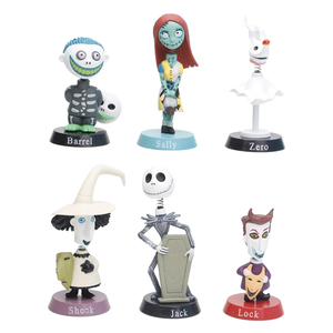 Ensemble de <span class=keywords><strong>6</strong></span> figurines d'action en PVC d'Anime de L'Étrange Noël de Monsieur <span class=keywords><strong>Jack</strong></span>, avec <span class=keywords><strong>Jack</strong></span> et Sally - Collection de jouets de dessin animé - Product Image 1