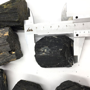 Natural Black Tourmaline Rough Stone Black Tourmaline <strong>Raw</strong> <strong>Crystal</strong> - Product Image 3