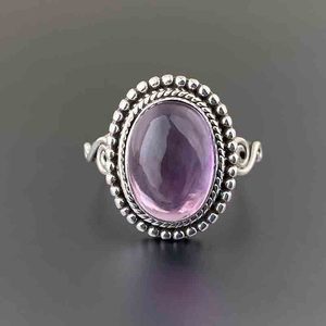 Anello Vintage Viola, Gioiello da Dito alla Moda per Donne, Regalo per Uso Quotidiano - Product Image 2