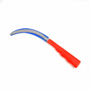 Nahe Agricultural Sickle Stainless Steel Serrated Red Handle Harvesting Tool For Rice Leek Farming - Product Image 5