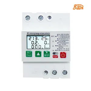 TUYA 110V 220V smart life misuratore di energia WIFI Timer interruttore di misurazione Kwh con corrente di tensione e proctio di dispersione