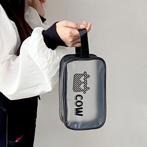 Custom Printed PVC Holographic Button Pouch Fashion <b>Ziplock</b> Clutch Clear Transparent <b>Bag</b> Cartoon Holographic Zippered <b>Bag</b> - Product Image 5