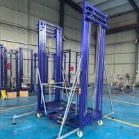 Plateforme élévatrice électrique professionnelle à hauteur réglable de 10 m, charge importante de 500 kg, stable, pour l'entretien en usine