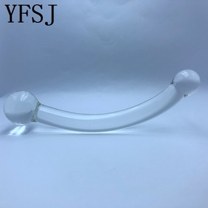 YFSJ Little Seahorse Masseur de prostate en verre borosilicate, baguette anale - 8 pouces, stimulateur <span class=keywords><strong>double</strong></span> extrémité du point G pour femmes - Product Image 6
