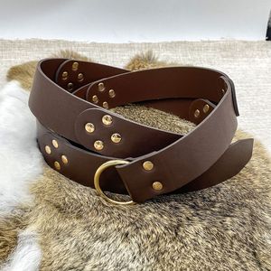 Ceinture de ceinture en cuir artificiel Viking en relief médiéval rétro Renaissance <span class=keywords><strong>chevalier</strong></span> boucles ceinture en cuir ceinture pour adulte - Product Image 3